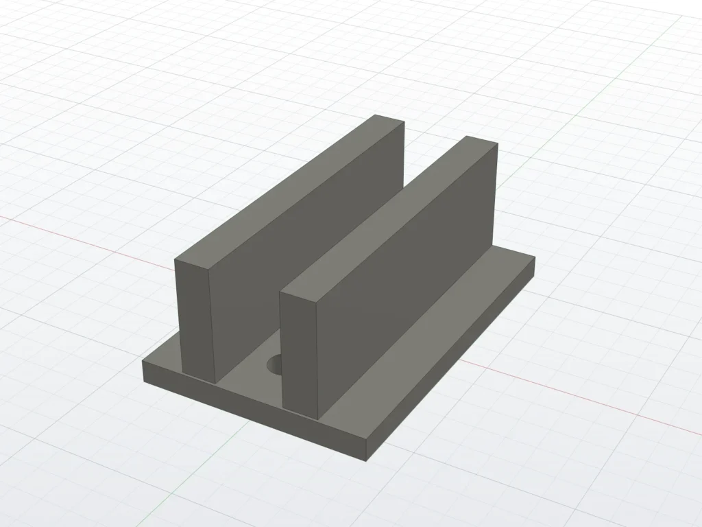 Rail block of the C-20T mount (render)