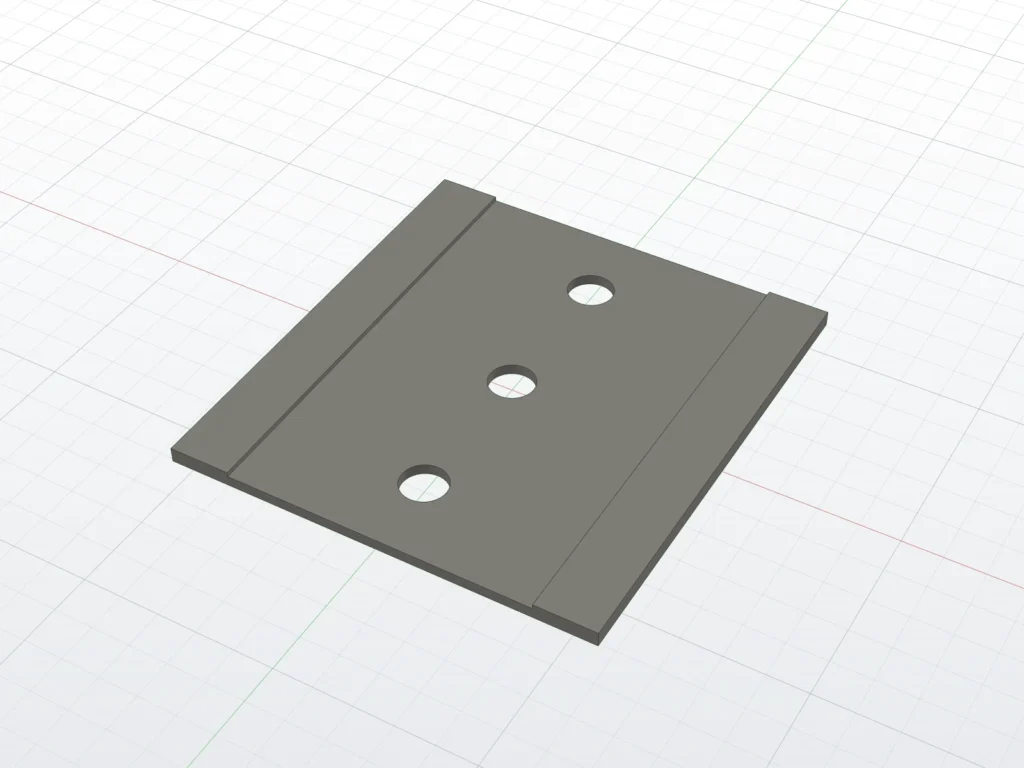 Small plate of the C-20T mount (render)
