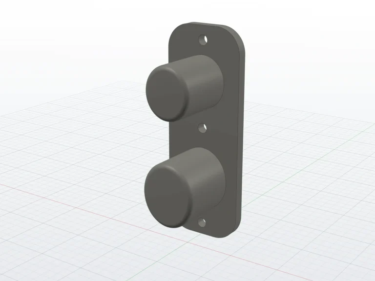 Wall mount for the BlitzRCWorks Navy T-28 Trojan 1100 mm (render)