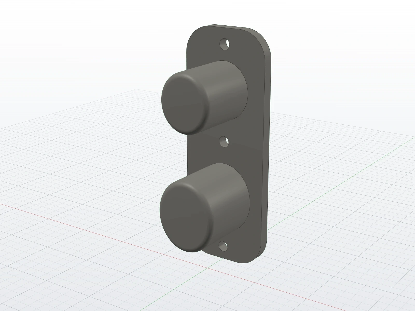 Wall mount for the BlitzRCWorks Navy T-28 Trojan 1100 mm (render)