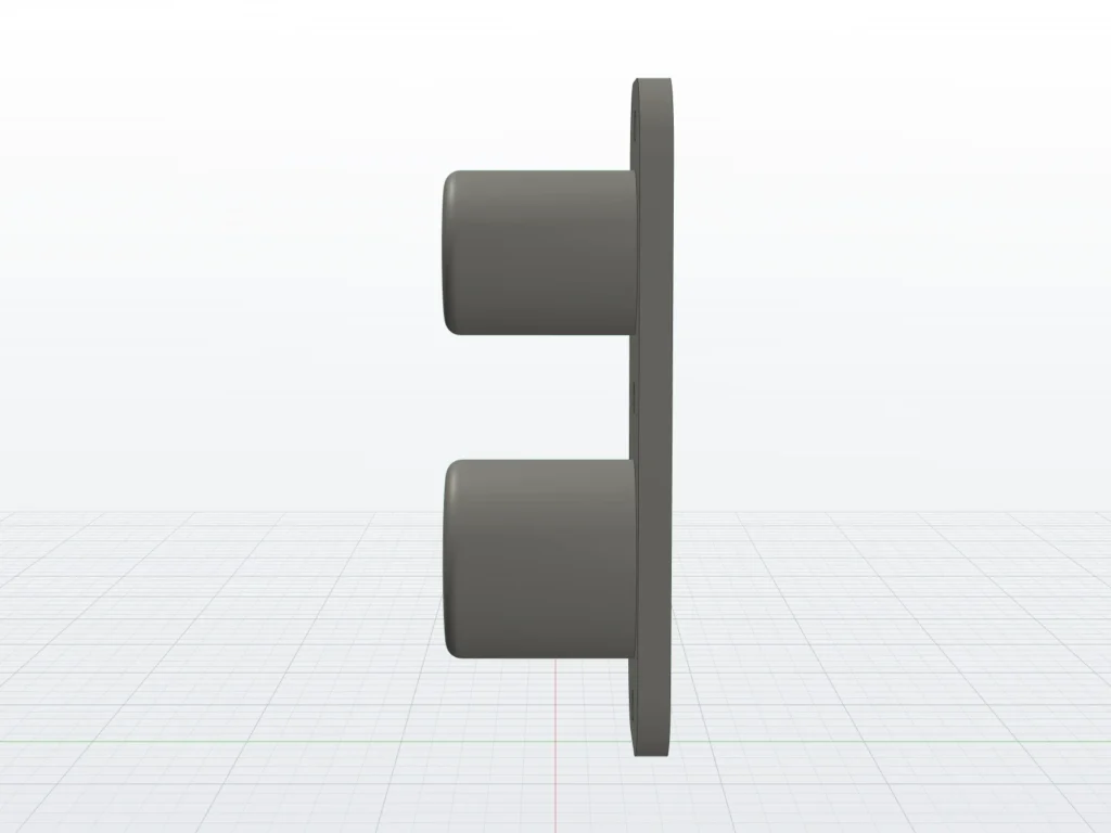 T-28 Trojan wall mount, side view (render)