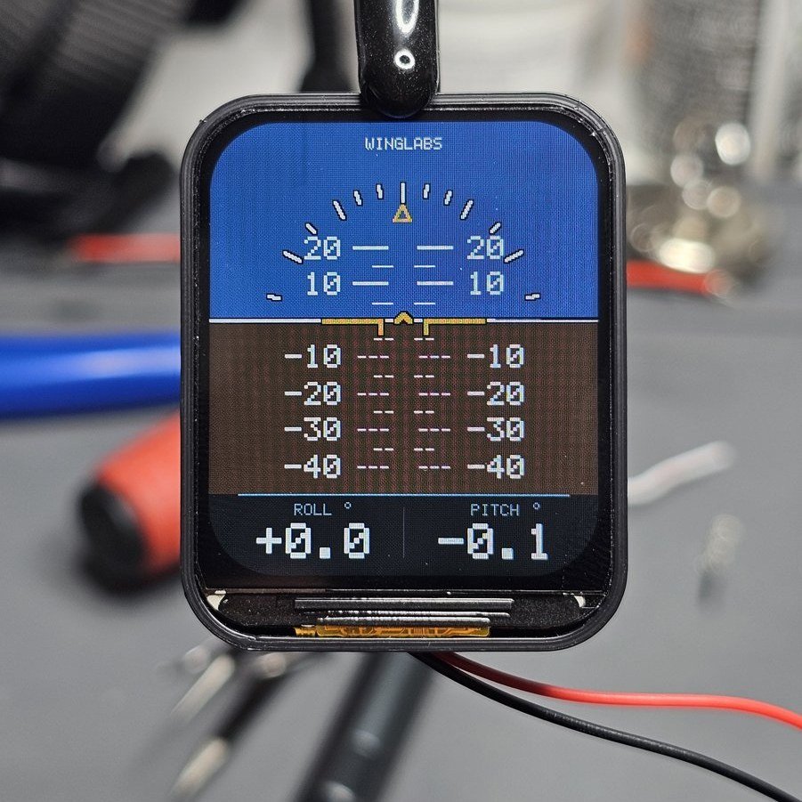 Universal vertical attitude indicator, wings level